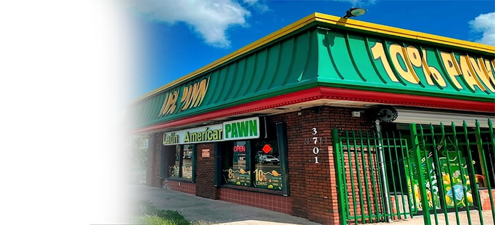 Latin American Pawn Shop storefront in Orlando Florida